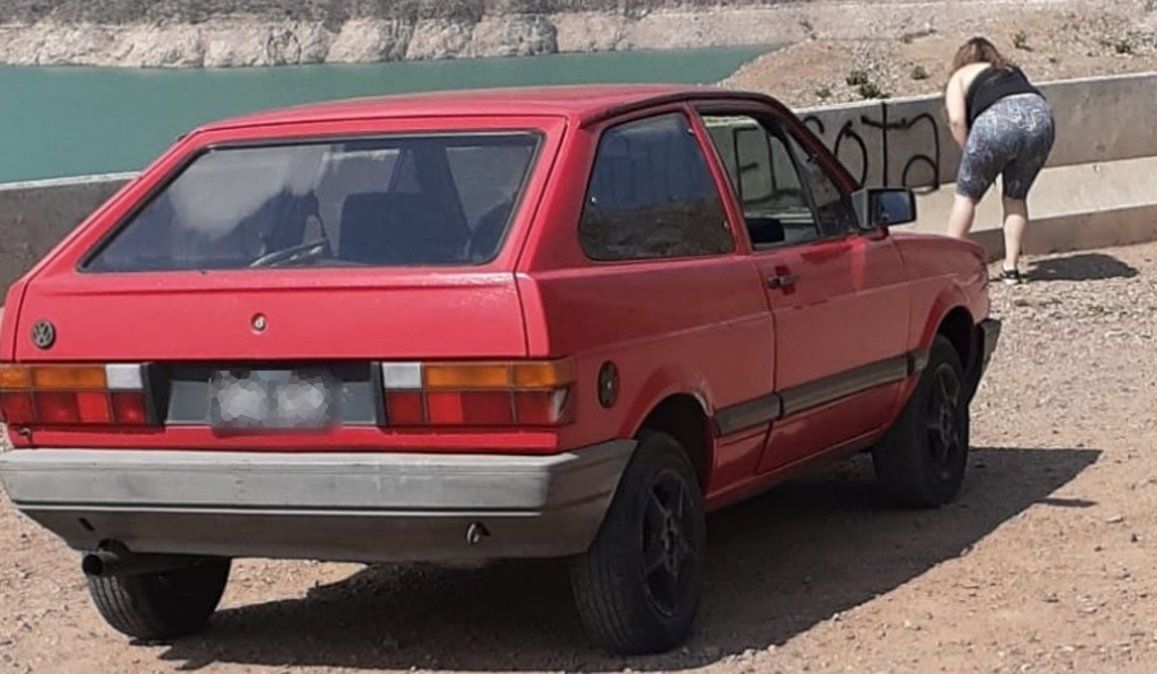 Escrache en las redes: indignación por un graffitis en el dique Potrerillos&nbsp;