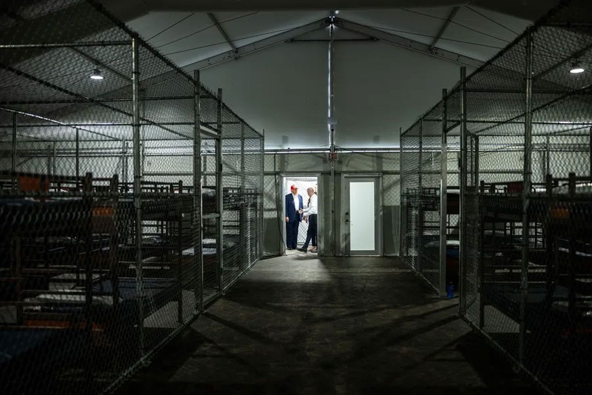 centro de detención para migrantes en Estados Unidos (Archivo). Crédito: EFE/ @whitehouse. centro de detención para migrantes en Estados Unidos (Archivo). Crédito: EFE/ @whitehouse.