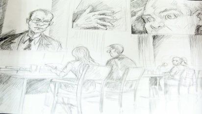 En el primer juicio por jurado del 2021 en Mendoza se aplicó la técnica que permitió retratar con un dibujo lo que sucedió dentro de la sala de audiencias.