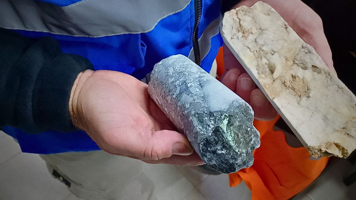 Muestras para el laboratorio. El oro no se ve a simple vista. Muestras para el laboratorio. El oro no se ve a simple vista.