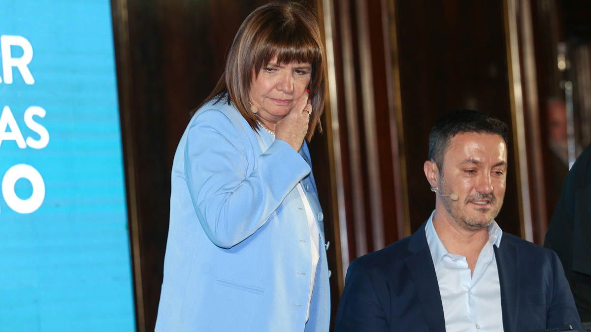 Patricia Bullrich y Luis Petri, los candidatos a presidenta y a vicepresidente de Juntos por el Cambio. Foto: Noticias Argentinas.