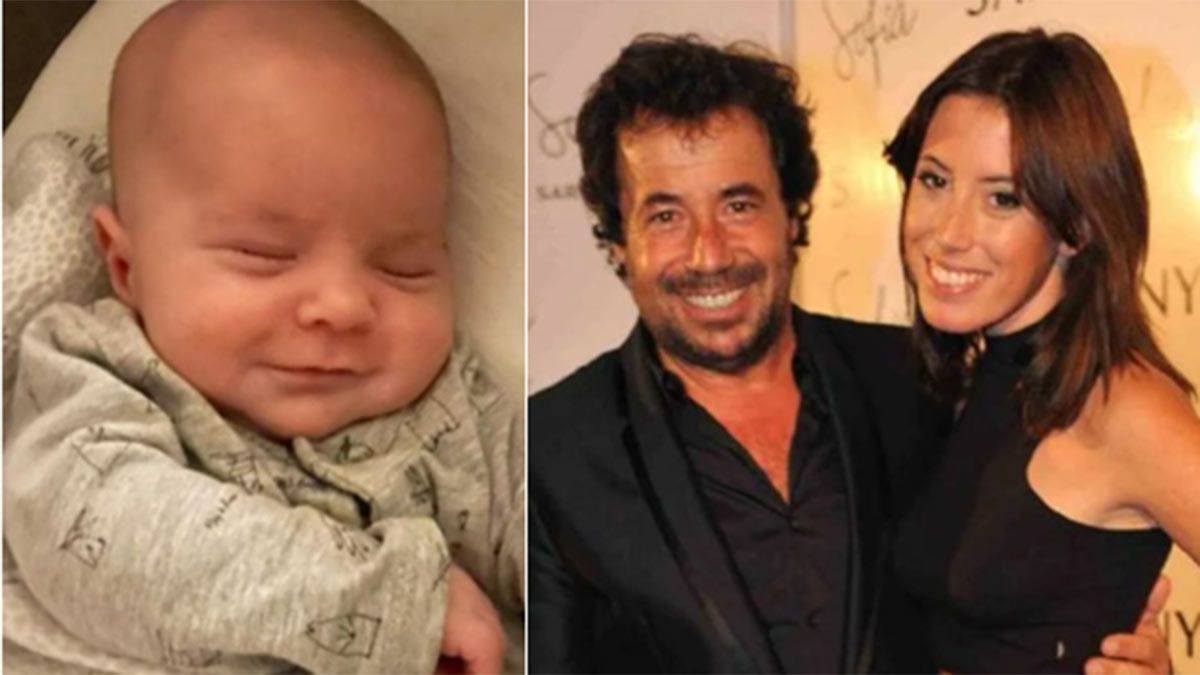 Feliz, Ricky Sarkany y su hija fallecida, Sofía.