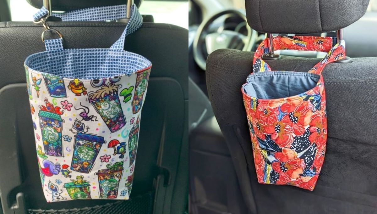 Crea un organizador de tela para el auto: usando un DIY y retazos