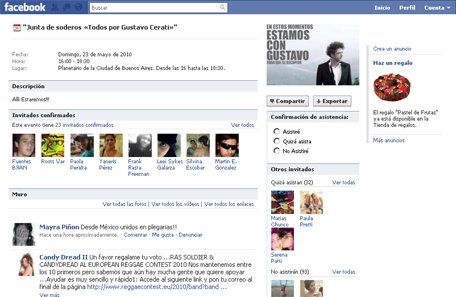 Fans de Cerati convocaron vía Facebook a reunirse frente al Planetario