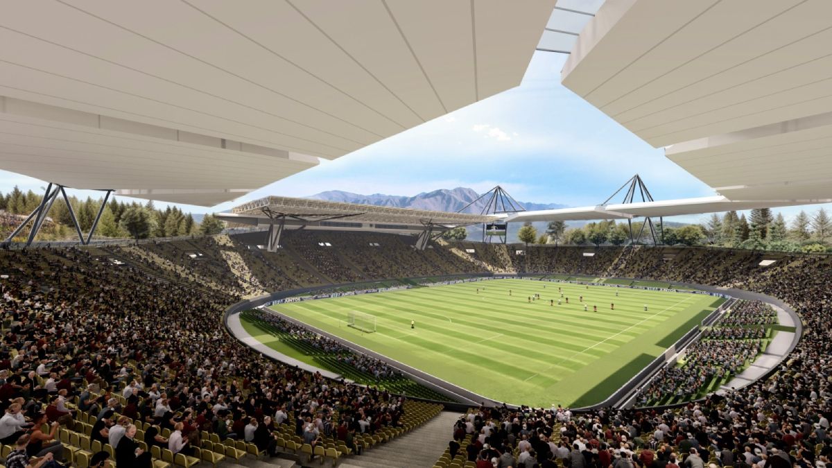 Para techar las tribunas, se había pensado en eliminar las torres de iluminación, usando corridas de reflectores en los bordes de las cubiertas. Para techar las tribunas, se había pensado en eliminar las torres de iluminación, usando corridas de reflectores en los bordes de las cubiertas.
