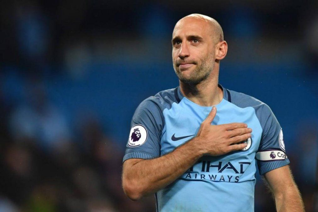 Pablo Zabaleta jugó la mayor parte de su carrera en Manchester City.