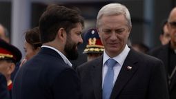 José Antonio Kast durante la sucesión de mandato con Gabriel Boric.