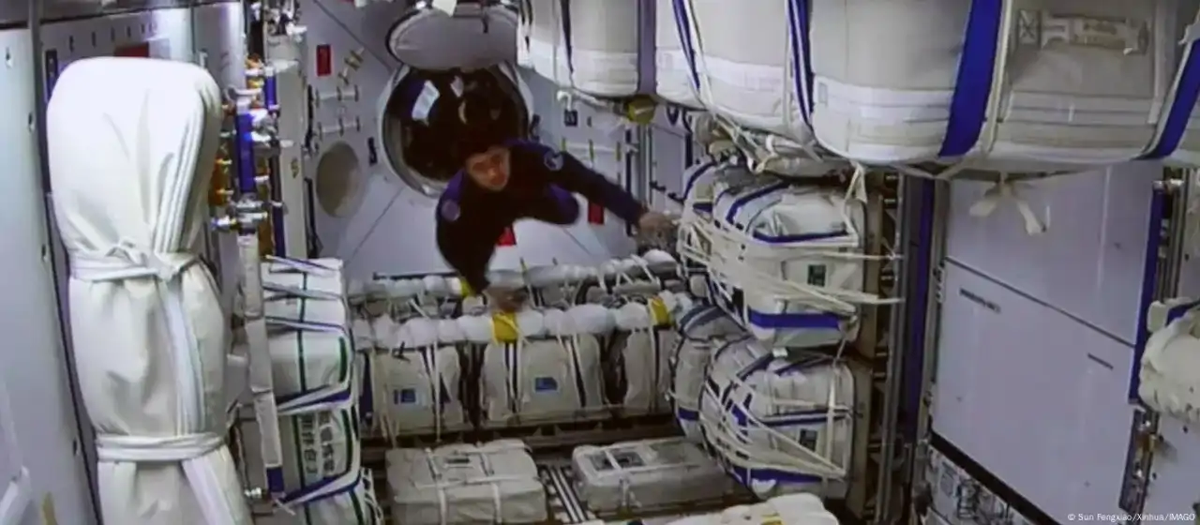 El descubrimiento se realizó en la Estación Espacial de China. El descubrimiento se realizó en la Estación Espacial de China.