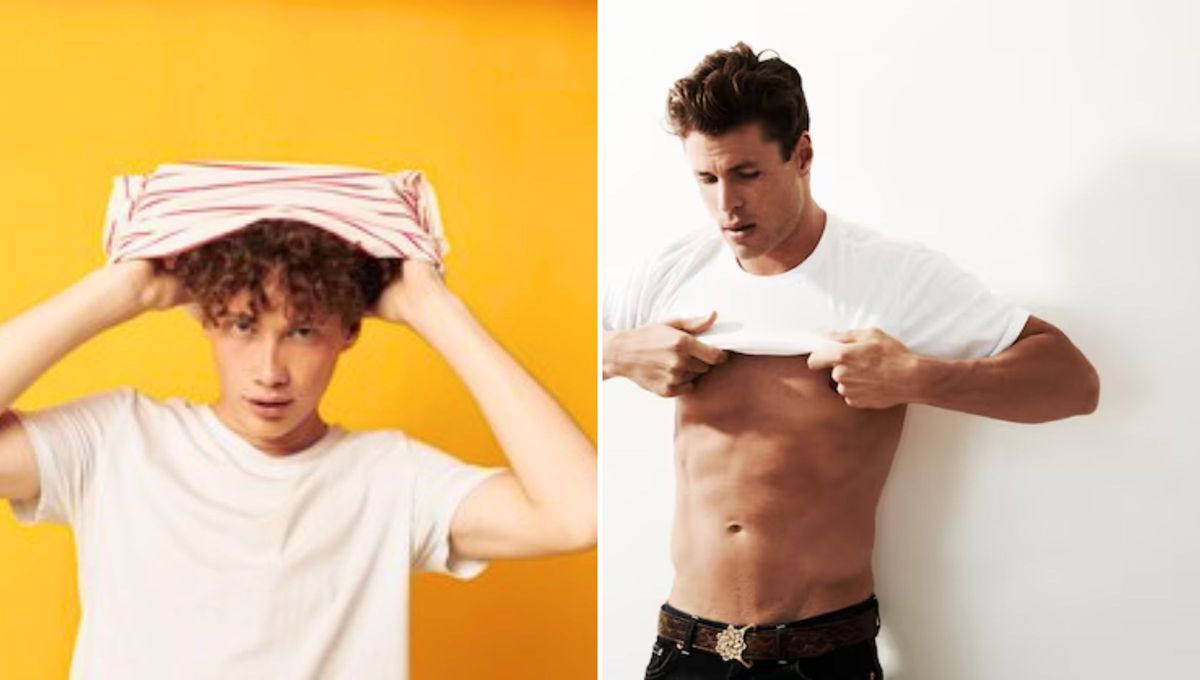 Ponerse la remera por el cuello y no por las mangas no es casualidad. La psicología tiene varios análisis sobre ese gesto tan repetido. Ponerse la remera por el cuello y no por las mangas no es casualidad. La psicología tiene varios análisis sobre ese gesto tan repetido.