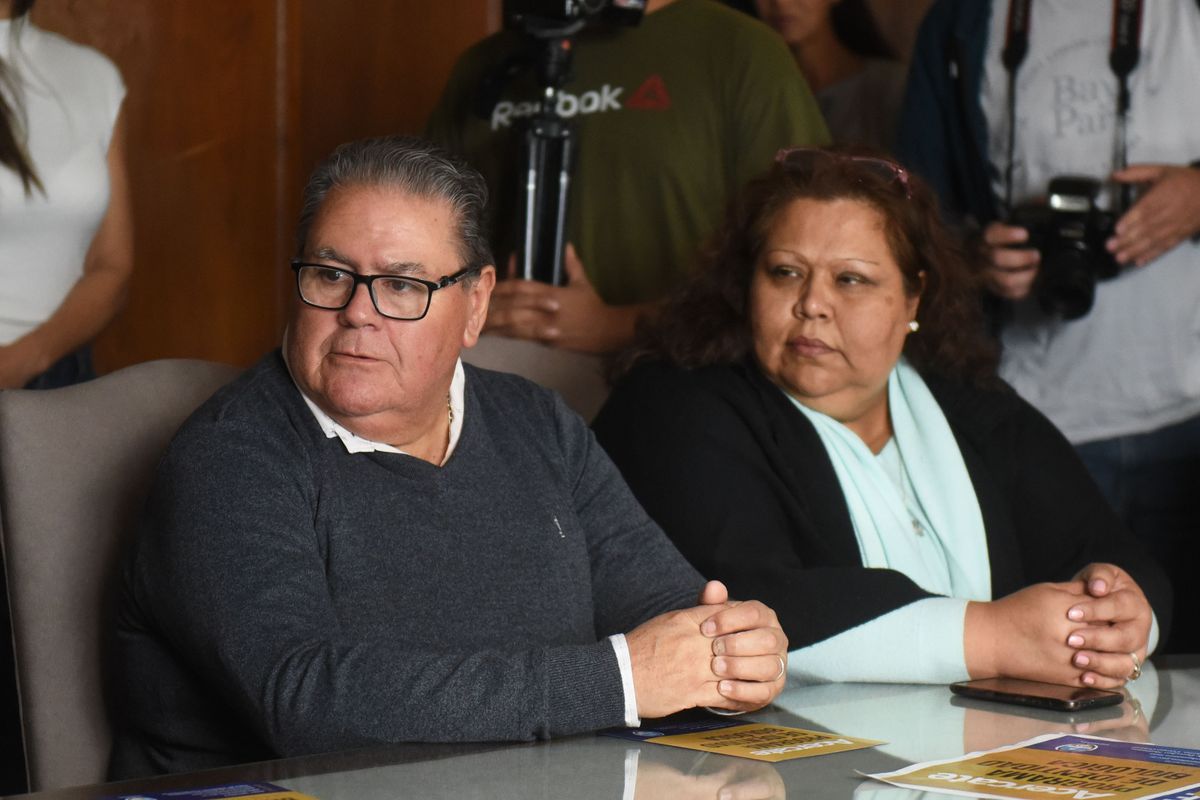 José Boriero, uno de los hermanos de Pilar, con su esposa. José Boriero, uno de los hermanos de Pilar, con su esposa.