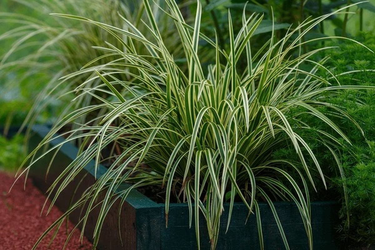 Cultiva una Carex morrowii en tu terraza. Cultiva una Carex morrowii en tu terraza.