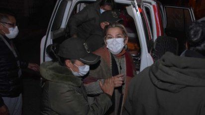 El expresidenta de facto Jeanine Áñez está detenida con prisión preventiva por seis meses para mujeres en las afueras de La Paz