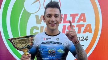 Mauricio Páez ganó la primera etapa y encabeza la Vuelta de Mendoza