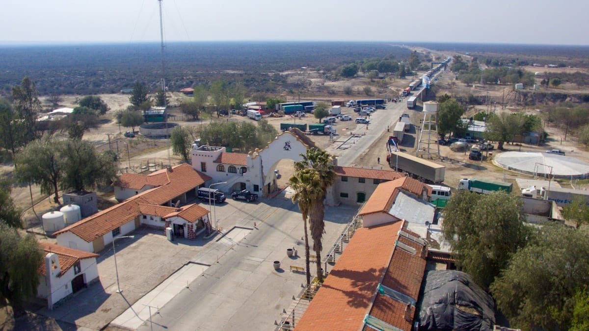 Las increíbles imágenes del corte de San Luis tomadas desde un dron. Foto: Martín Pravata