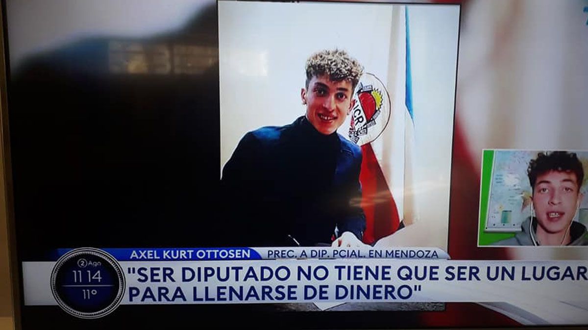 En una entrevista con un canal de Buenos Aires, Axel desarrolló su idea de que los legisladores no cobren sueldos, pero sí viáticos.