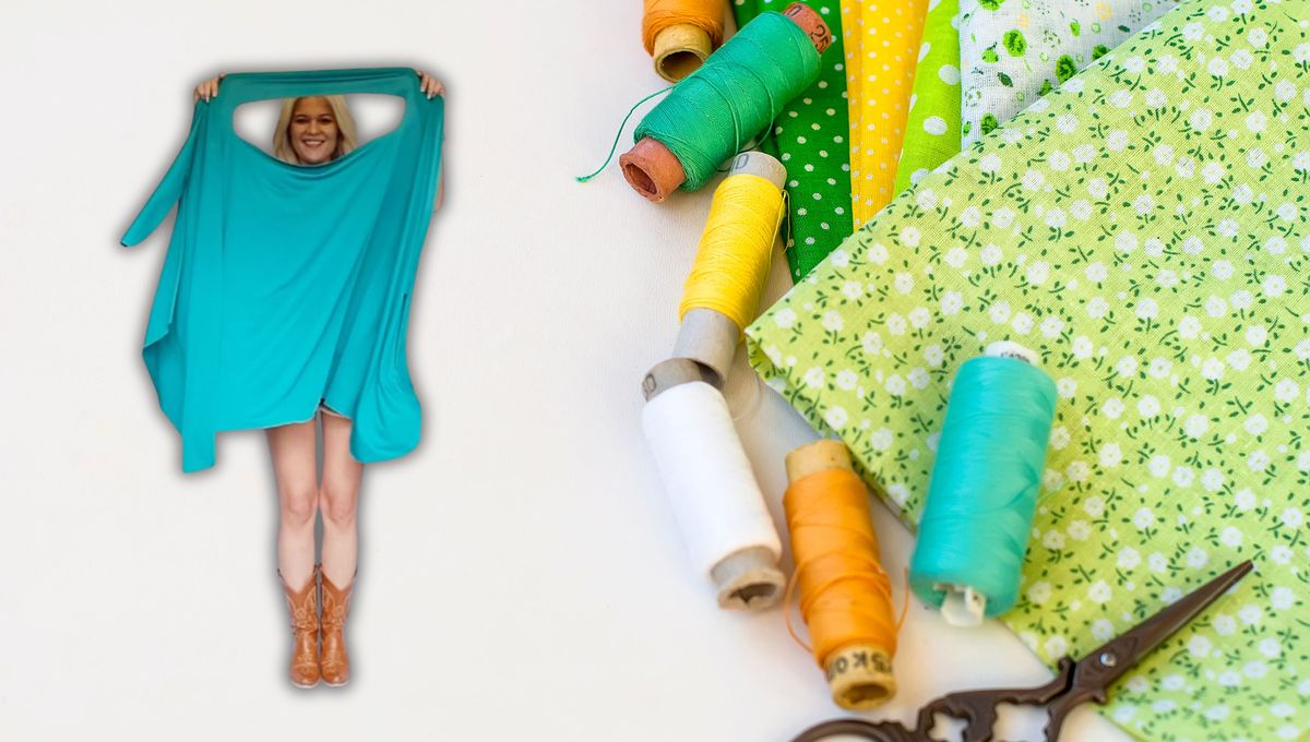 Un truco de costura facilísimo: te explico cómo coser un vestido playero sin costuras