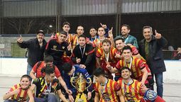 Este es el equipo de Leonardo Murialdo que se consagró campeón argentino junior de hockey sobre patines.