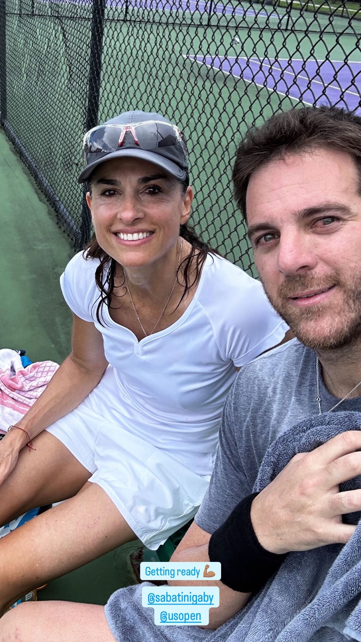 Gabriela Sabatini y Juan Martín Del Potro preparan su regreso al US Open. Gabriela Sabatini y Juan Martín Del Potro preparan su regreso al US Open.