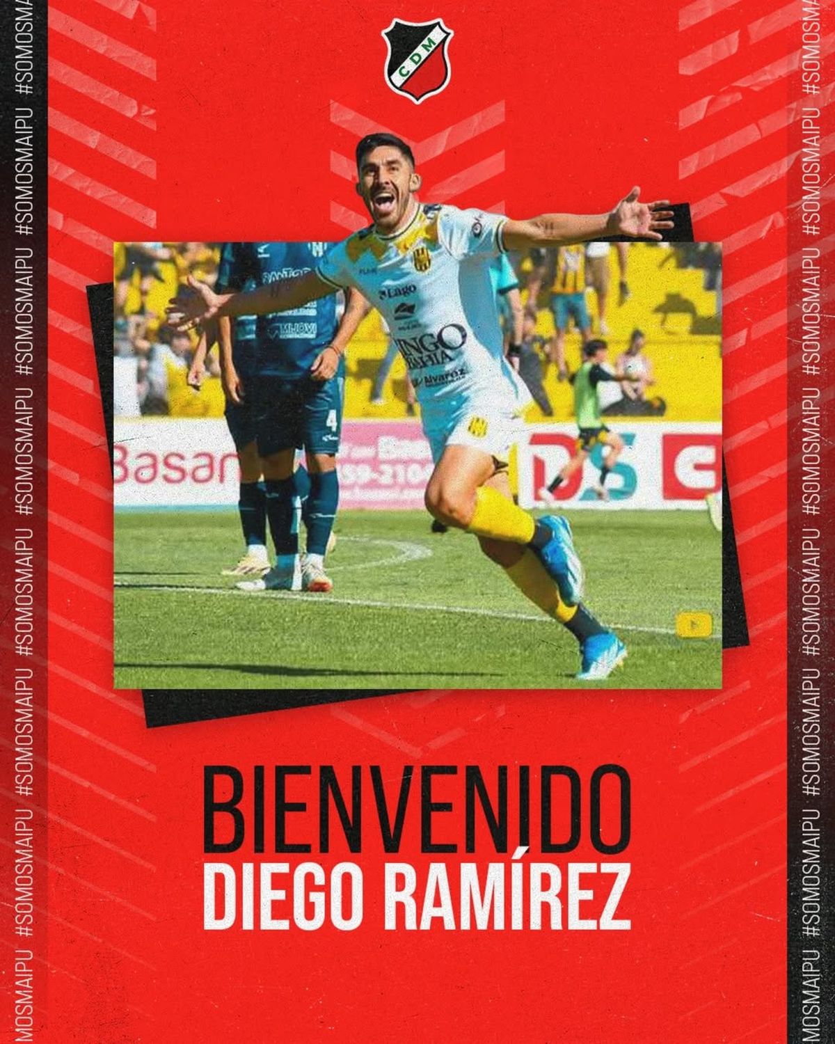 La presentación de Diego Ramírez en el Deportivo Maipú. La presentación de Diego Ramírez en el Deportivo Maipú.