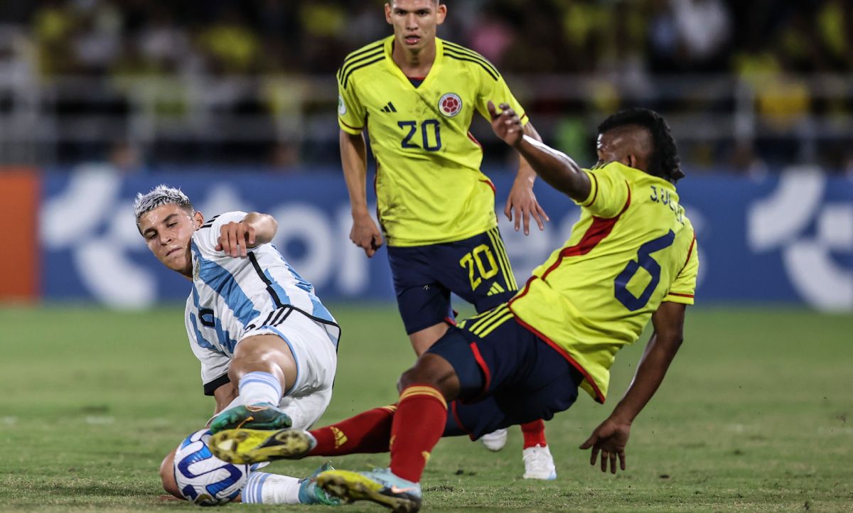 La Selección argentina, fuera del Sudamericano Sub 20 al perder con Colombia