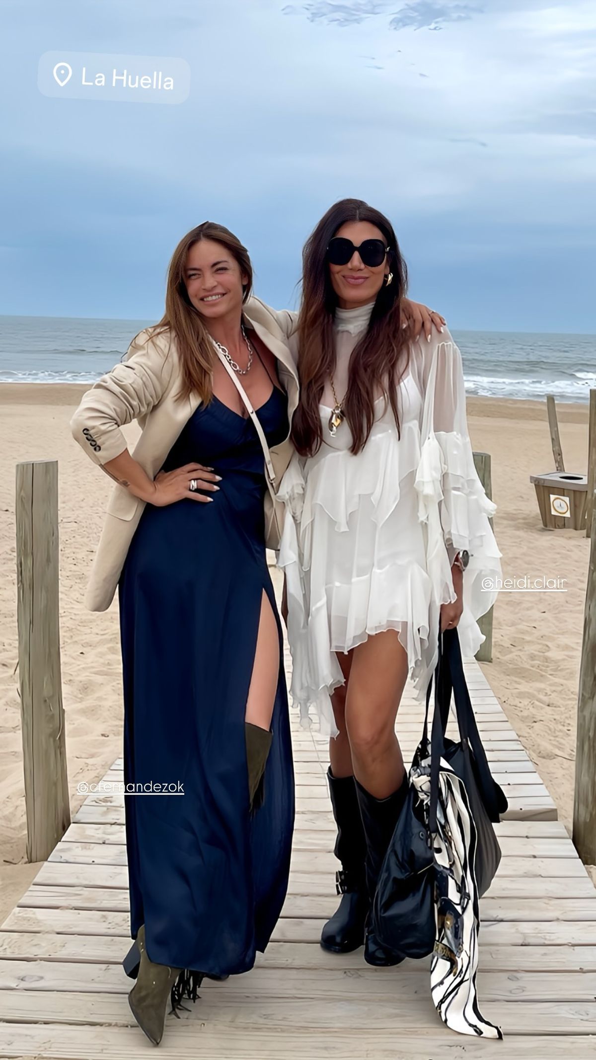 Desde Punta del Este, Florencia de la V se suma a las transparencias boho chic XS y marca tendencia.