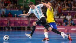¡Nos ganó Brasil! Argentina jugará por el bronce en futsal