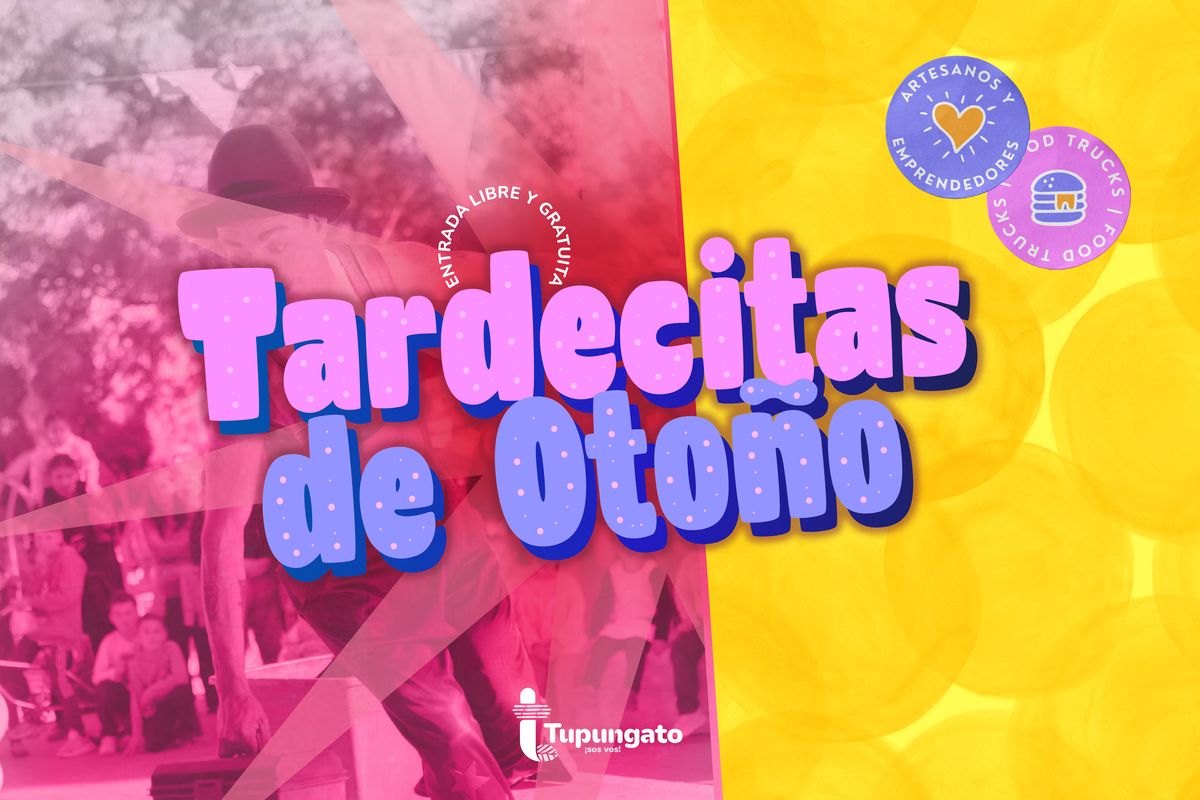 Este sábado 18 de abril a partir de las 16 horas, en la Plaza departamental Gral. San Martín inicia una nueva propuesta denominada “Tardecitas de Otoño”.