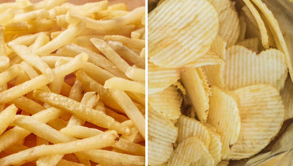 Consumir papas fritas aumenta la retención de líquidos en el cuerpo. Consumir papas fritas aumenta la retención de líquidos en el cuerpo.