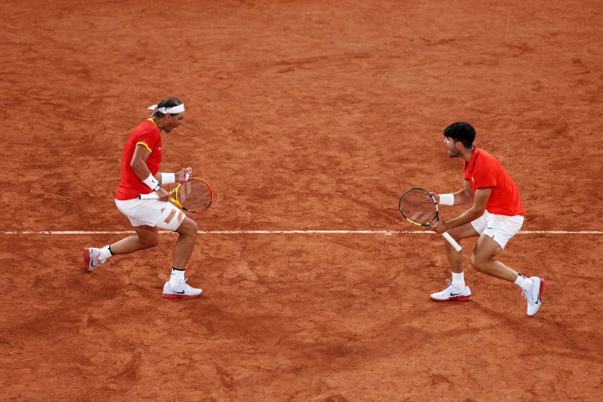 Nadal y Alcaraz en Roland Garros. Un lujo.