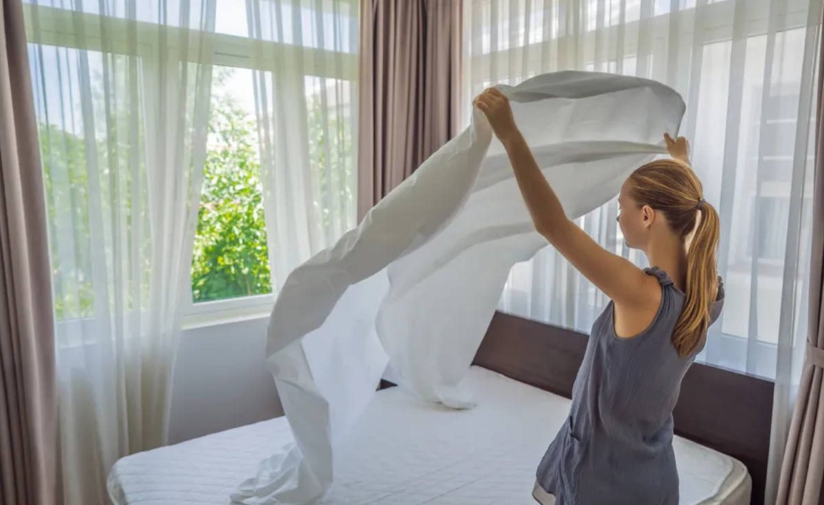 ¿No será mucho? Contó cada cuanto cambia las sábanas y se horririzaron.