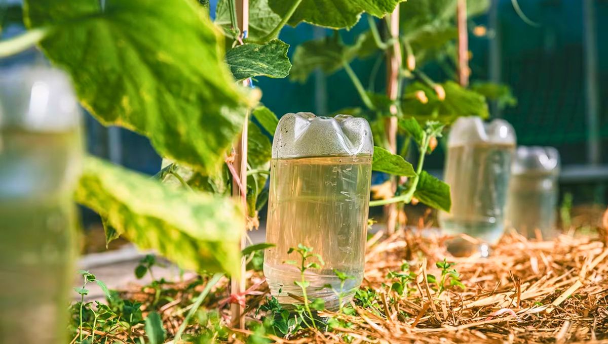 Muchos recomiendan enterrar botellas con agua en la tierra de las plantas porque puede aportar grandes beneficios eespecto a su cuidado.
