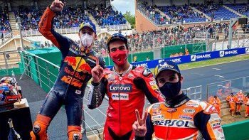 MotoGP: Danilo Petrucci ganó bajo la lluvia en Le Mans