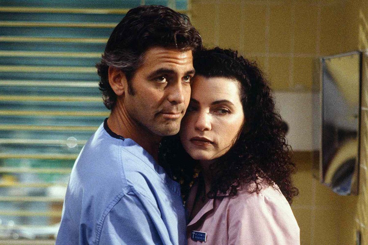 George Clooney y Julianna Marguiles en la serie de televisión E.R Emergencias. George Clooney y Julianna Marguiles en la serie de televisión E.R Emergencias. 