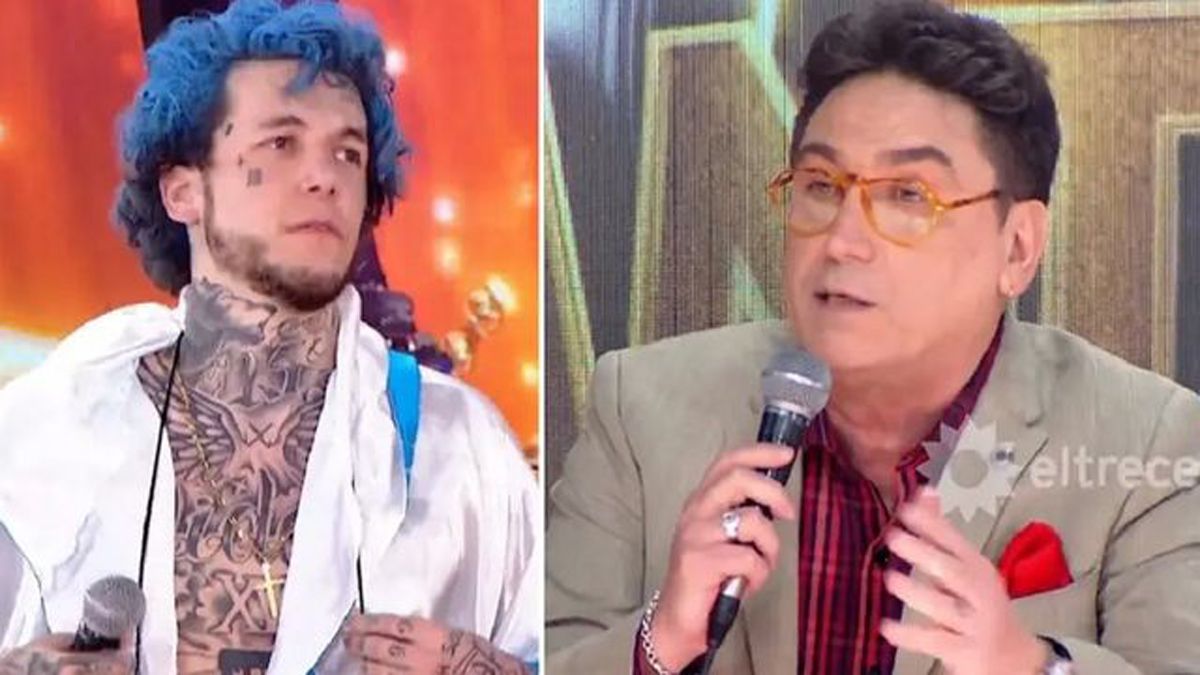 Cantando 2020: el fuerte cruce entre Alex Caniggia y Oscar Mediavilla.