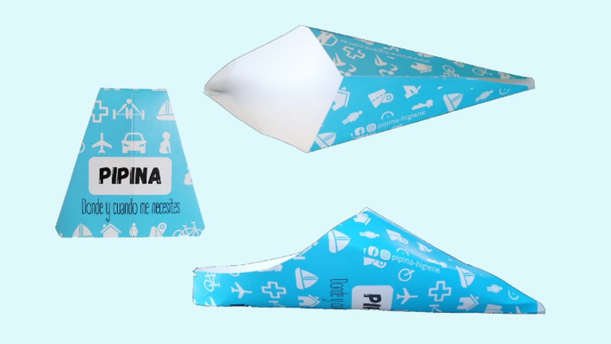 Así es el orinal para que las mujeres no deban sentarse en el inodoro de un baño público. Así es el orinal para que las mujeres no deban sentarse en el inodoro de un baño público. 