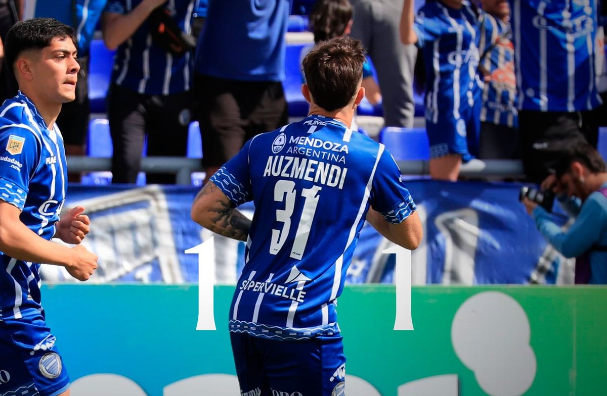 Agust&iacute;n Auzmendi convirti&oacute; el gol con el que Godoy Cruz rescat&oacute; un empate ante Independiente.