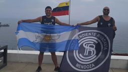 los hinchas de independiente rivadavia cruzaron el continente para alentar a su equipo en la copa libertadores