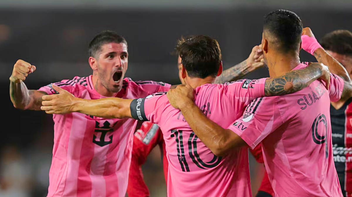De Paul y Messi celebraron en la Leagues Cup.
