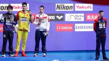El chino Sun Yang ganó otro título y protagonizó otro escándalo en el Mundial