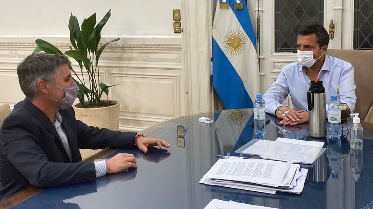 Walter Martello y Sergio Massa.