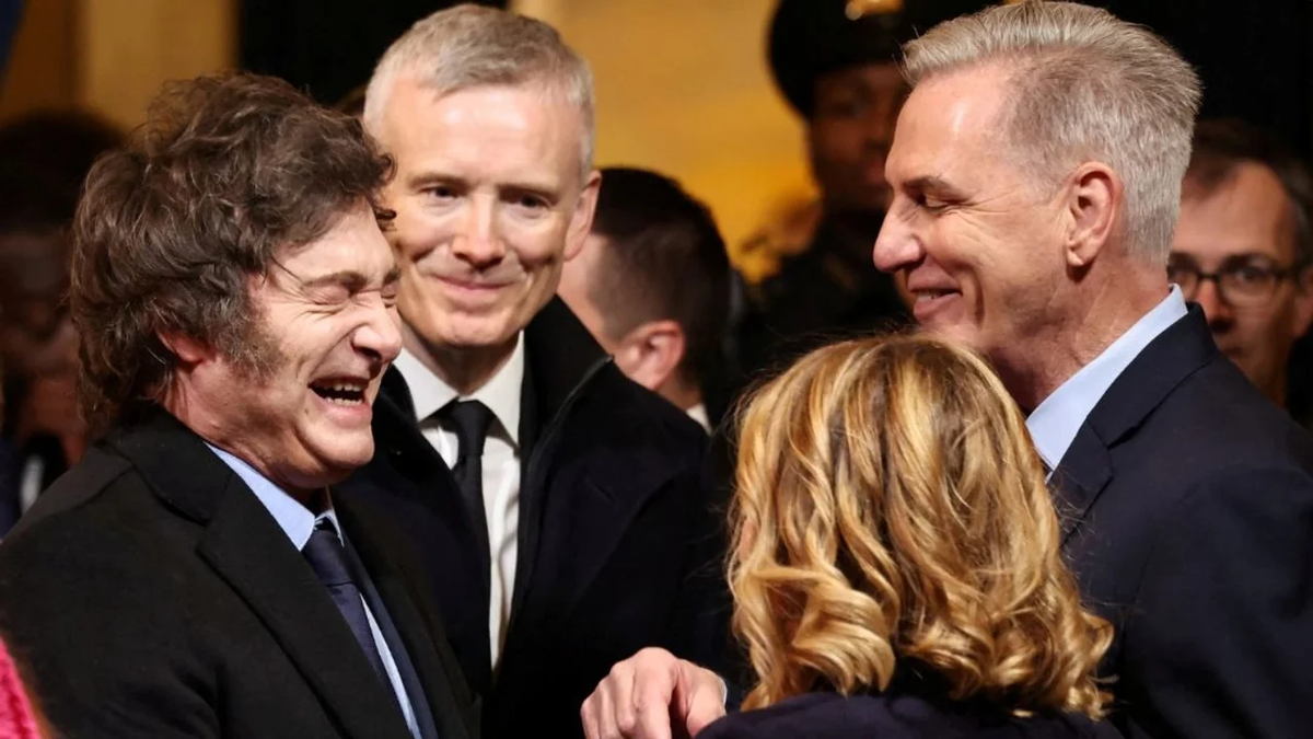 Javier Milei con Giorgia Meloni. Javier Milei con Giorgia Meloni.