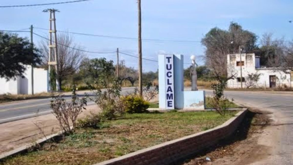 El cartel de ingreso al humilde pueblo cordobés. El cartel de ingreso al humilde pueblo cordobés.