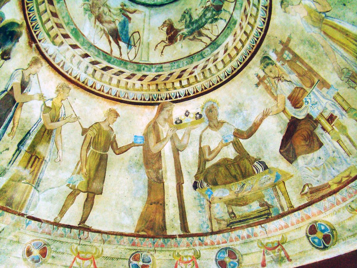 La tumba tracia de Kazanlak fue encontrada en 1944. Imagen: UNESCO La tumba tracia de Kazanlak fue encontrada en 1944. Imagen: UNESCO