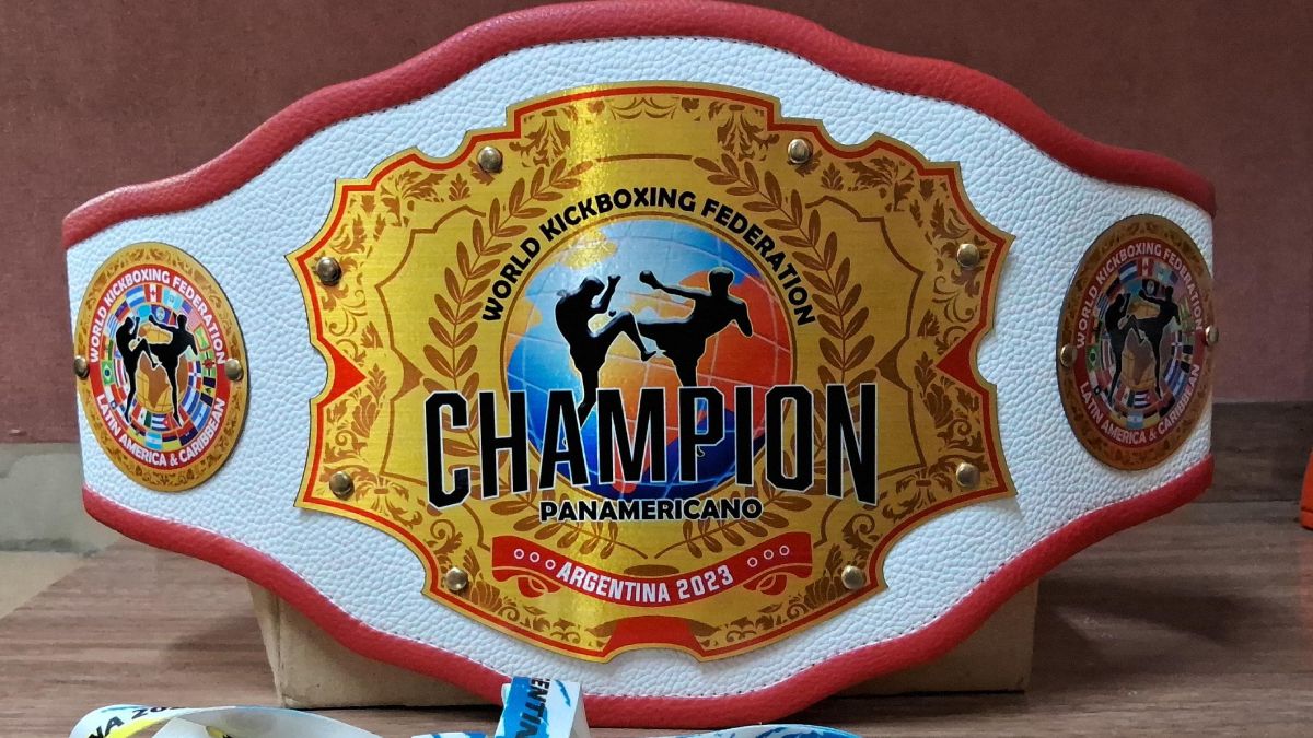 El cinturón de campeón Panamericano de kickboxing que logró el mendocino destacado Mauro Torres en Buenos Aires. El cinturón de campeón Panamericano de kickboxing que logró el mendocino destacado Mauro Torres en Buenos Aires.