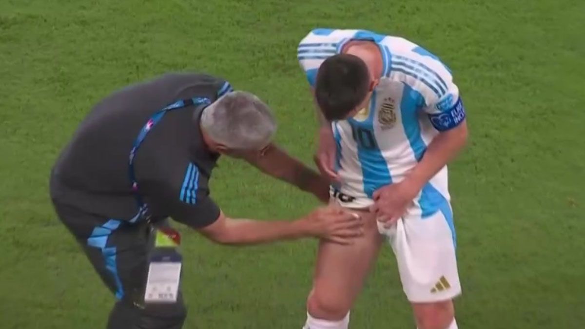 Lionel Messi pidió la entrada del médico promediando el primer tiempo del partido contra Chile y asustó a todos.