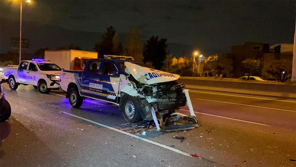 Persecución policial terminó con choque múltiple y detenidos