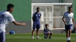 Entrenamiento familiar de la Selección