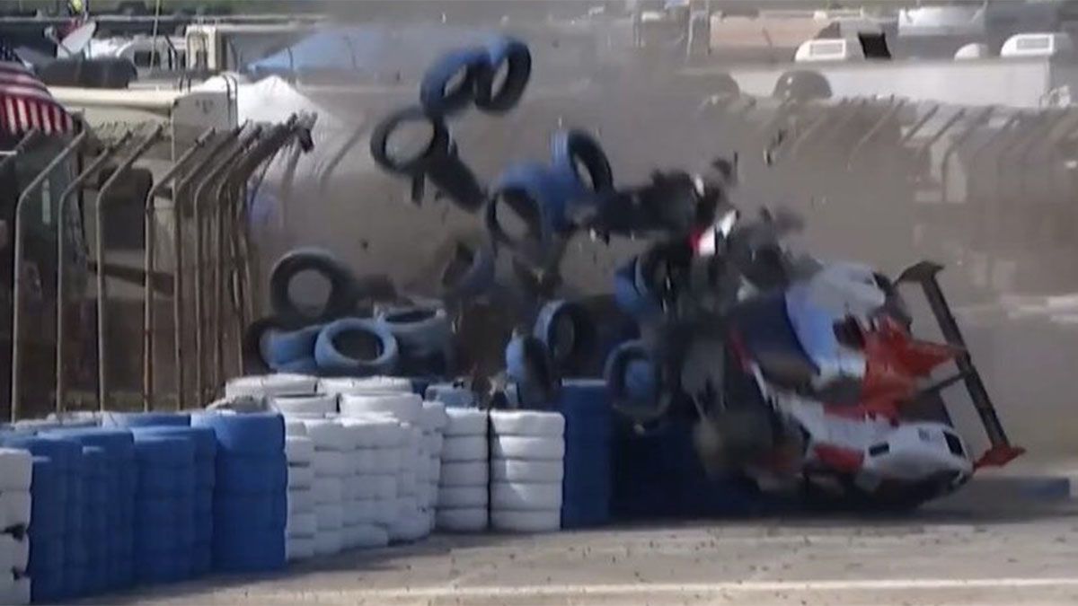 Pechito López salió ileso del accidente.