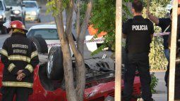 Un joven murió tras un vuelco en la avenida Rodríguez Peña