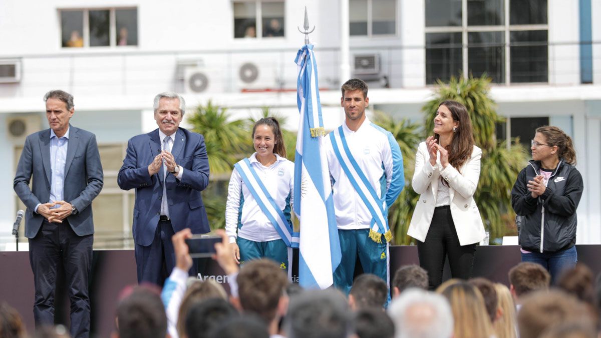 Alberto Fernández despidió a la delegación que irá a los Juegos Odesur 2022